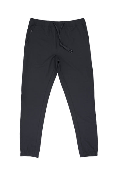 Burnside B8888 Mens Perfect Jogger Sweatpants w/ Zipper Pocket Steel Grey Flat Front