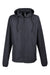 Burnside B9754 Mens Water Resistant Full Zip Hooded Windbreaker Jacket Black Flat Front