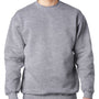 Bayside Mens USA Made Crewneck Sweatshirt - Dark Ash Grey