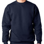 Bayside Mens USA Made Crewneck Sweatshirt - Navy Blue