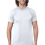 Bayside Mens USA Made Short Sleeve Crewneck T-Shirt - White - NEW