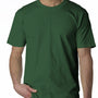 Bayside Mens USA Made Short Sleeve Crewneck T-Shirt - Forest Green