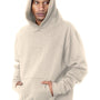 Bayside Mens Sniper Hooded Sweatshirt Hoodie - Cream