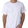 Bayside Mens USA Made Short Sleeve Crewneck T-Shirt - White