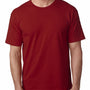 Bayside Mens USA Made Short Sleeve Crewneck T-Shirt - Cardinal Red