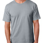 Bayside Mens USA Made Short Sleeve Crewneck T-Shirt - Dark Ash Grey