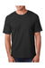 Bayside 5040 Mens USA Made Short Sleeve Crewneck T-Shirt Black Model Front