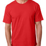 Bayside Mens USA Made Short Sleeve Crewneck T-Shirt - Red