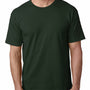 Bayside Mens USA Made Short Sleeve Crewneck T-Shirt - Hunter Green