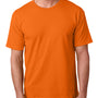 Bayside Mens USA Made Short Sleeve Crewneck T-Shirt - Bright Orange