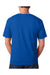 Bayside BA5040 Mens USA Made Short Sleeve Crewneck T-Shirt Royal Blue Model Back