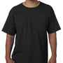 Bayside Mens USA Made Short Sleeve Crewneck T-Shirt w/ Pocket - Black