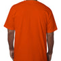Bayside Mens USA Made Short Sleeve Crewneck T-Shirt w/ Pocket - Bright Orange