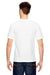 Bayside BA5100 Mens USA Made Short Sleeve Crewneck T-Shirt White Model Back