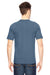 Bayside BA5100 Mens USA Made Short Sleeve Crewneck T-Shirt Denim Blue Model Back