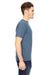 Bayside BA5100 Mens USA Made Short Sleeve Crewneck T-Shirt Denim Blue Model Side