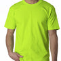 Bayside Mens USA Made Short Sleeve Crewneck T-Shirt - Lime Green