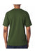 Bayside BA5100 Mens USA Made Short Sleeve Crewneck T-Shirt Forest Green Model Back