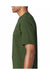 Bayside BA5100 Mens USA Made Short Sleeve Crewneck T-Shirt Forest Green Model Side