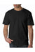 Bayside BA5100 Mens USA Made Short Sleeve Crewneck T-Shirt Black Model Front