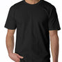Bayside Mens USA Made Short Sleeve Crewneck T-Shirt - Black