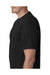 Bayside BA5100 Mens USA Made Short Sleeve Crewneck T-Shirt Black Model Side