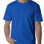 Bayside Mens USA Made Short Sleeve Crewneck T-Shirt - Royal Blue