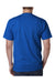 Bayside BA5100 Mens USA Made Short Sleeve Crewneck T-Shirt Royal Blue Model Back