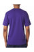 Bayside BA5100 Mens USA Made Short Sleeve Crewneck T-Shirt Purple Model Back