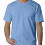 Bayside Mens USA Made Short Sleeve Crewneck T-Shirt - Carolina Blue