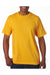 Bayside BA5100 Mens USA Made Short Sleeve Crewneck T-Shirt Gold Model Front