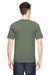 Bayside BA5100 Mens USA Made Short Sleeve Crewneck T-Shirt Army Green Model Back
