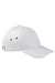 Big Accessories Hats BA529 Mens Adjustable Hat White Flat Front