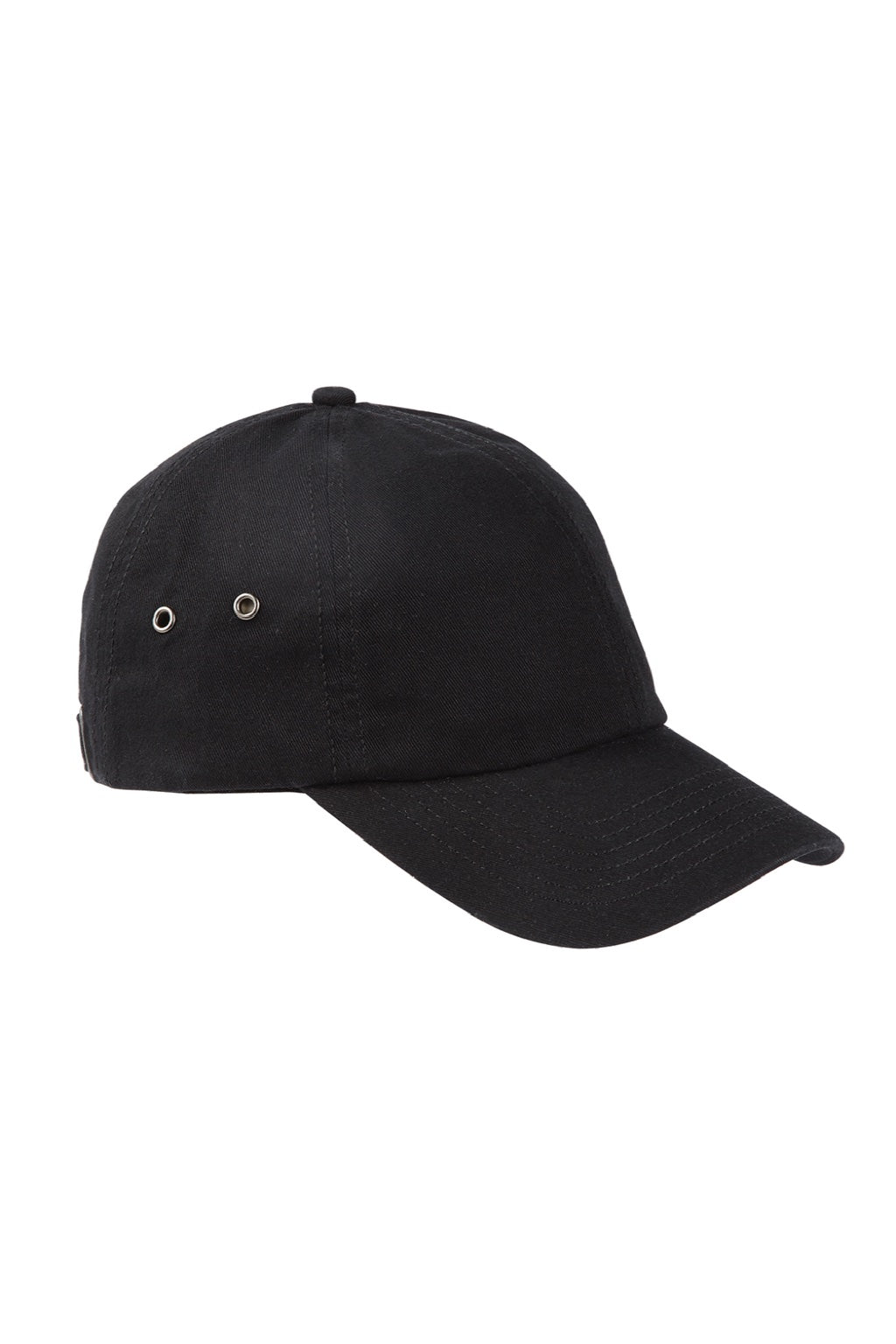 Big Accessories Hats BA529 Mens Adjustable Hat Black Flat Front