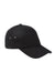 Big Accessories BA529 Mens Adjustable Hat Black Flat Front