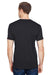 Bayside 5300 Mens USA Made Performance Short Sleeve Crewneck T-Shirt Black Model Back