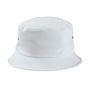 Big Accessories Mens Metal Eyelet Bucket Hat - White