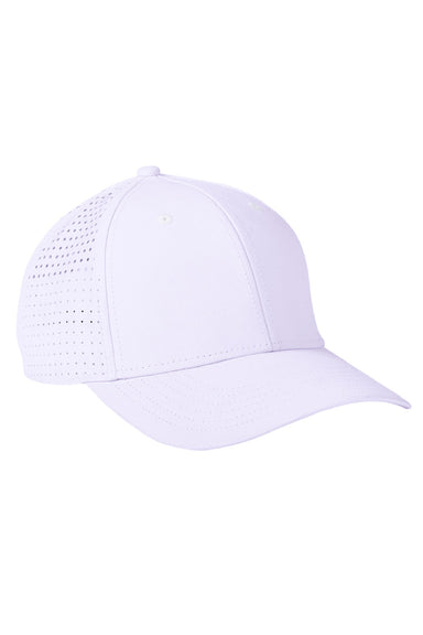 Big Accessories Hats BA537 Mens Performance Adjustable Hat White Flat Front
