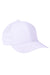Big Accessories Hats BA537 Mens Performance Adjustable Hat White Flat Front