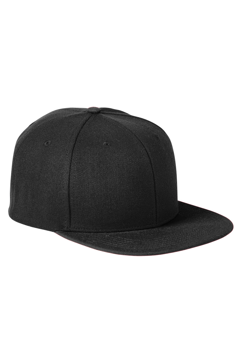 Big Accessories BA539 Mens Adjustable Hat Black Flat Front