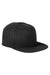 Big Accessories BA539 Mens Adjustable Hat Black Flat Front