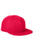 Big Accessories Hats BA539 Mens Adjustable Hat Red Flat Front