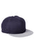Big Accessories Hats BA539 Mens Adjustable Hat Navy Blue/Heather Grey Flat Front