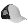 Big Accessories Mens Adjustable Trucker Hat - Light Grey/Black