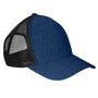 Big Accessories Mens Adjustable Trucker Hat - Navy Blue/Black