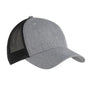 Big Accessories Womens Sport Ponytail Adjustable Trucker Hat - Light Grey/Black
