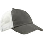 Big Accessories Mens Adjustable Trucker Hat - Iron Grey/White