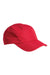Big Accessories Hats BA603 Mens Pearl Performance Adjustable Hat Red Flat Front