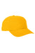 Big Accessories Hats BA610 Mens Adjustable Hat Mustard Yellow Flat Front
