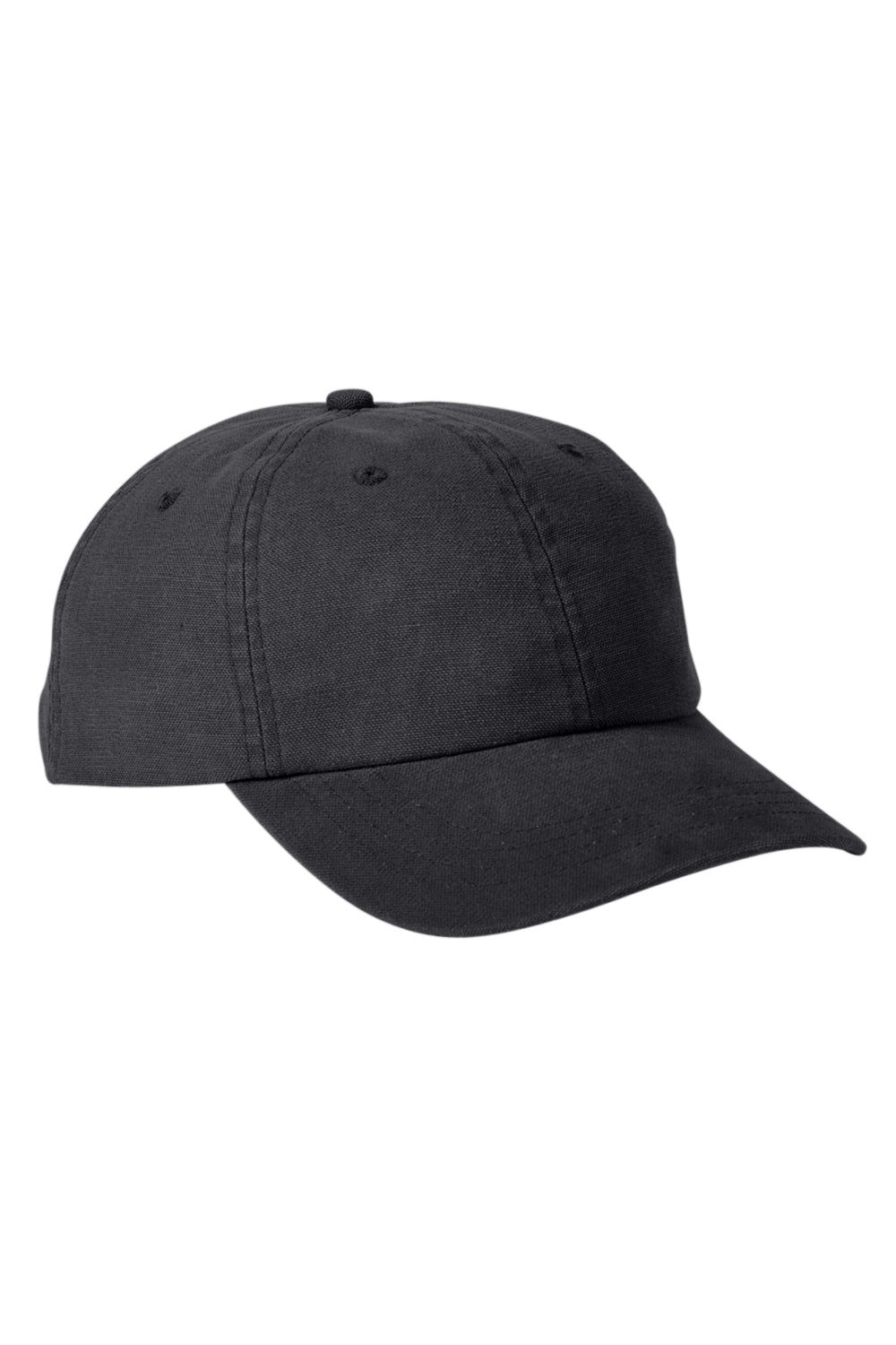Big Accessories BA610 Mens Adjustable Hat Black Flat Front